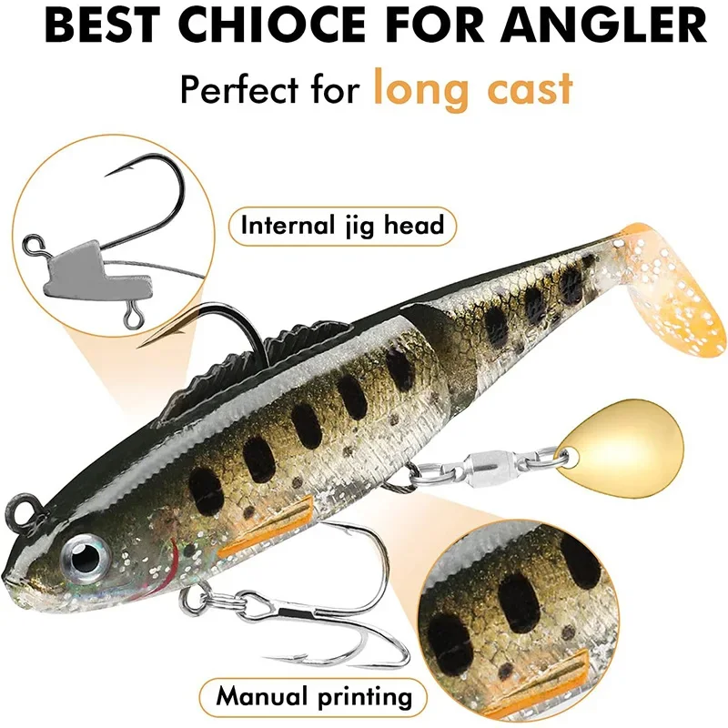 5Pcs 9cm 18g Soft Fishing Lure - Fishing Lure Spoon review and price