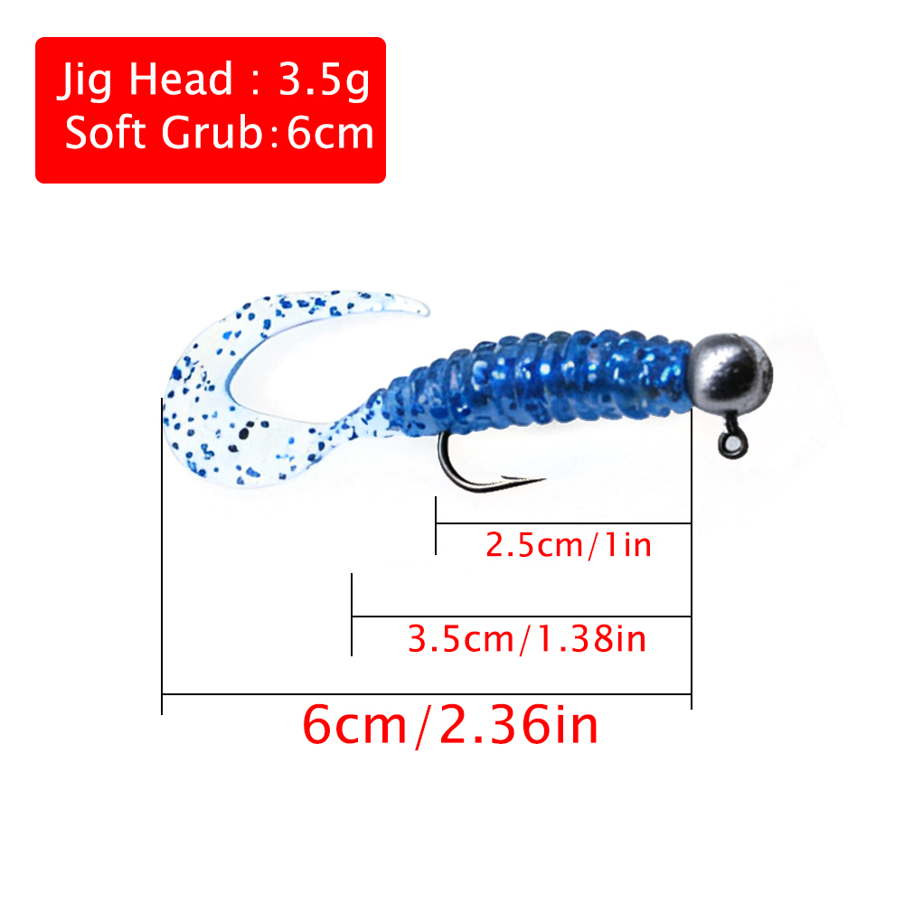 Mr.Lurion 10pcs/box 6cm grub 3 - Fishing Lure Soft Plastic review and price