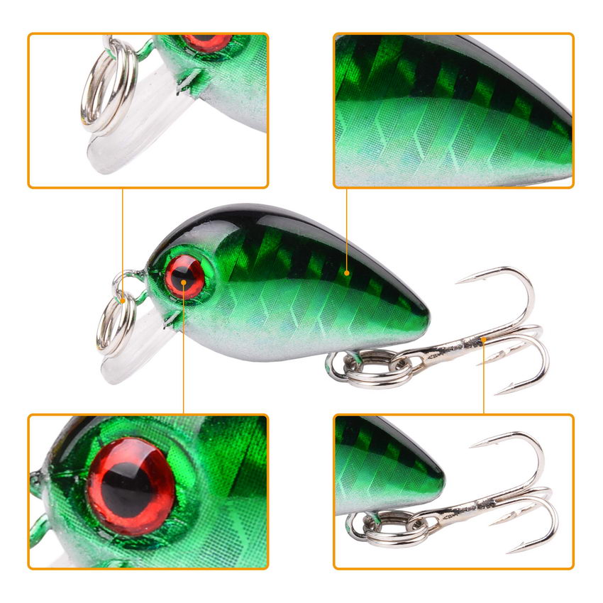 30mm 2g Crazy wobbler Mini Top - Fishing Lure Crankbait review and price