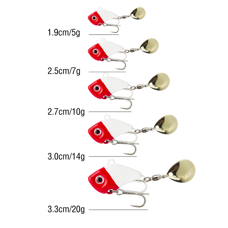 6PC 5g/7g/10g/14g/20g Rotating - Fishing Lure Topwater review and price